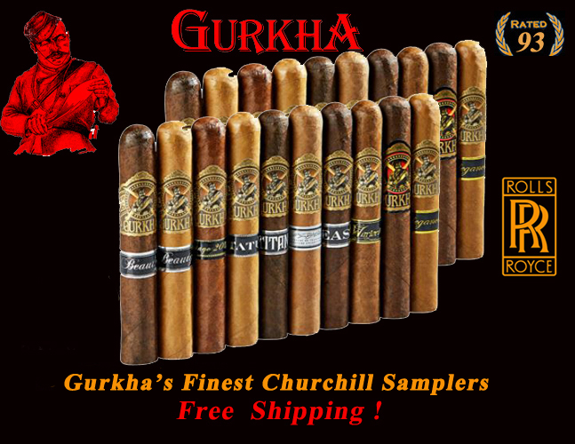 Gurkha's Finest Churchill Super Samplers...Free Shipping !